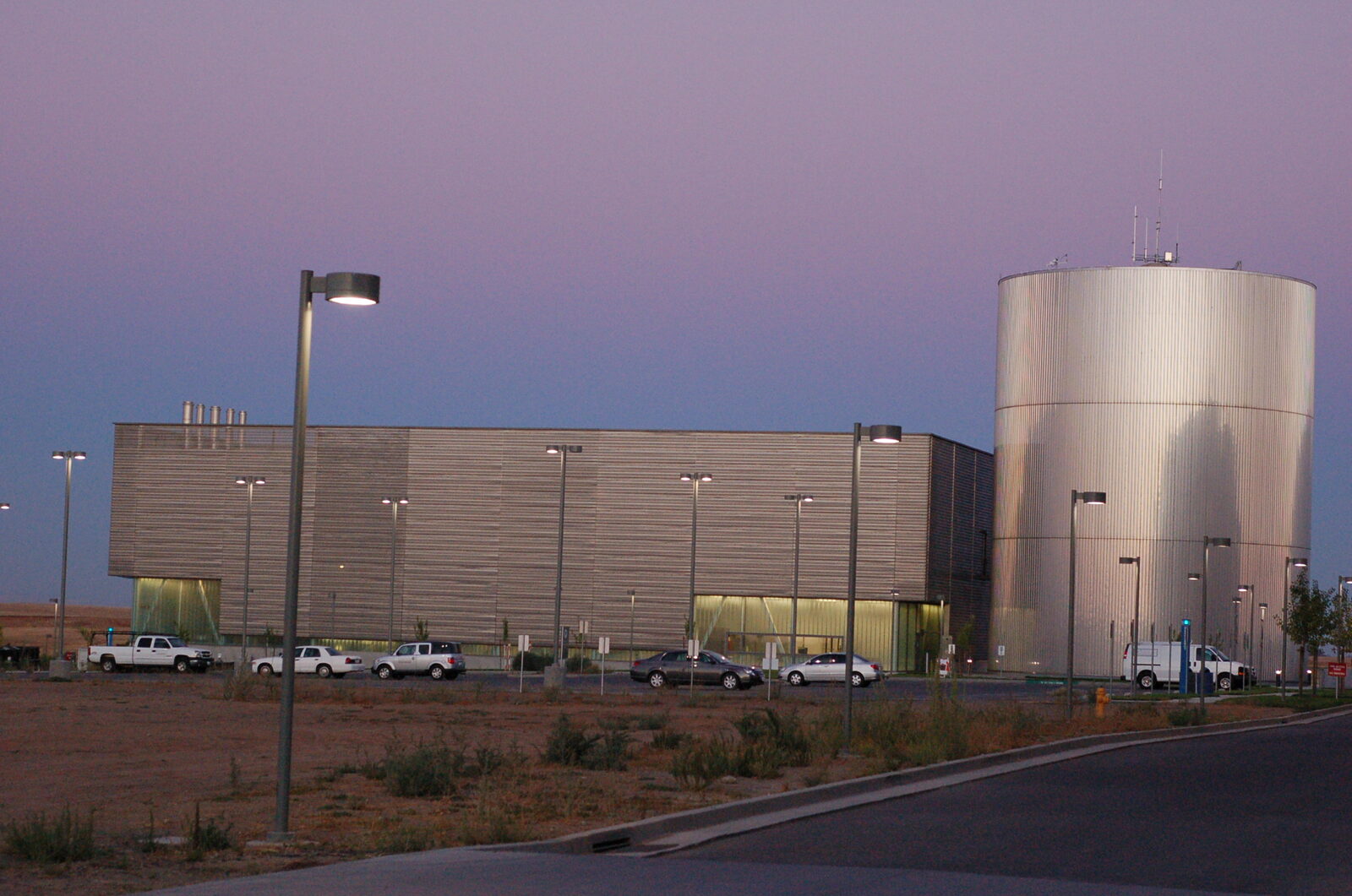 Placeholder photo of a central utility plant on a campus