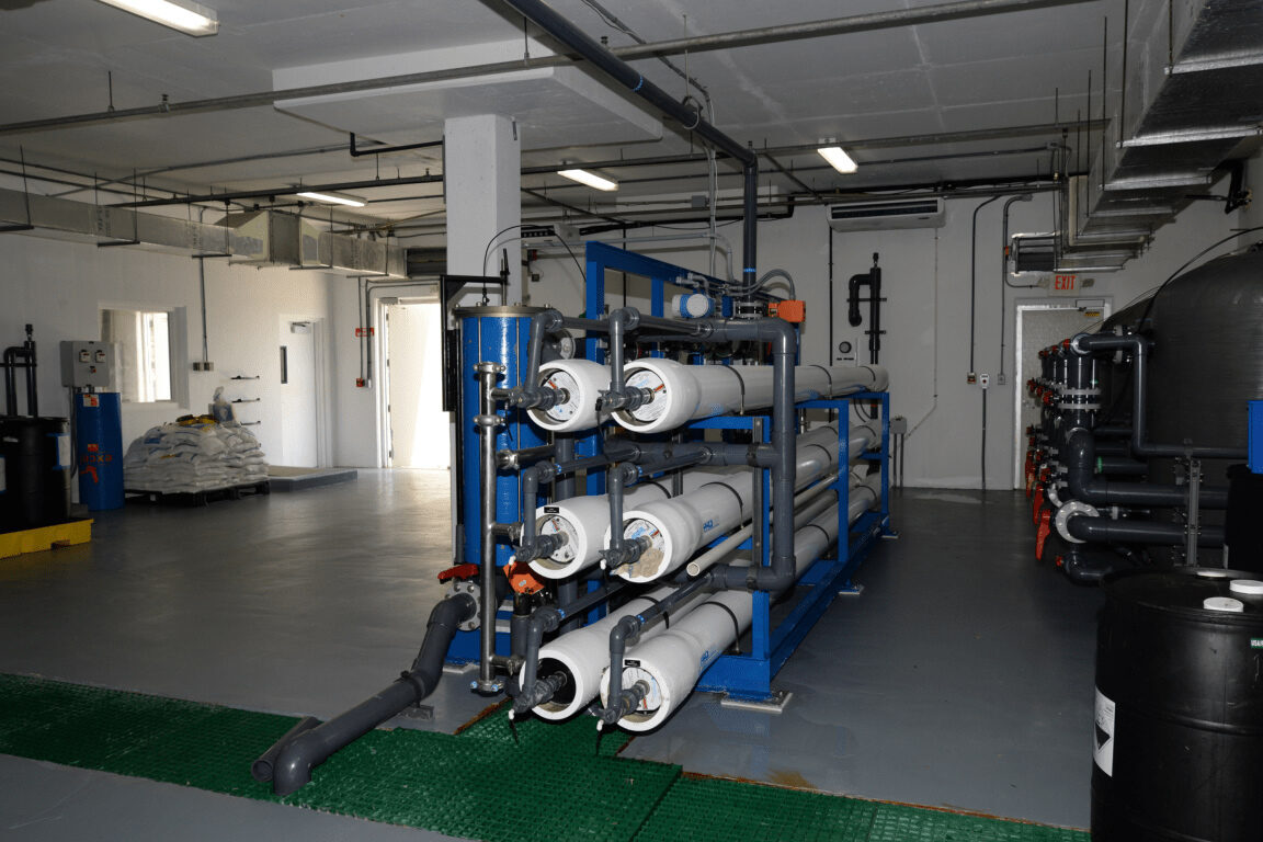 Placeholder photo of a clean industrial water treatment equipment room